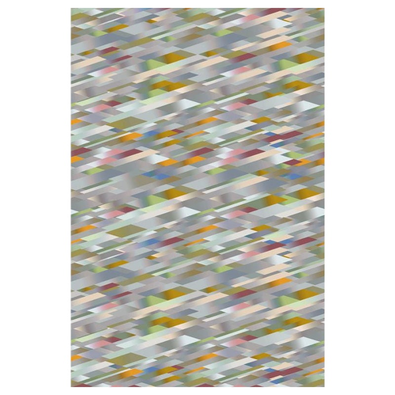 Moooi Diagonal Gradient Pastellteppich in niedrigem Flor aus Polyamide von Kit Miles