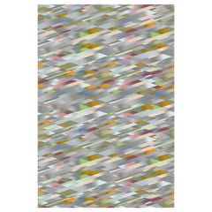 Moooi Small Diagonal Gradient Pastel Rug in Soft Yarn Polyamide by Kit Miles