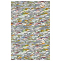 Petit tapis diagonal pastel dégradé Moooi en laine de Kit Miles