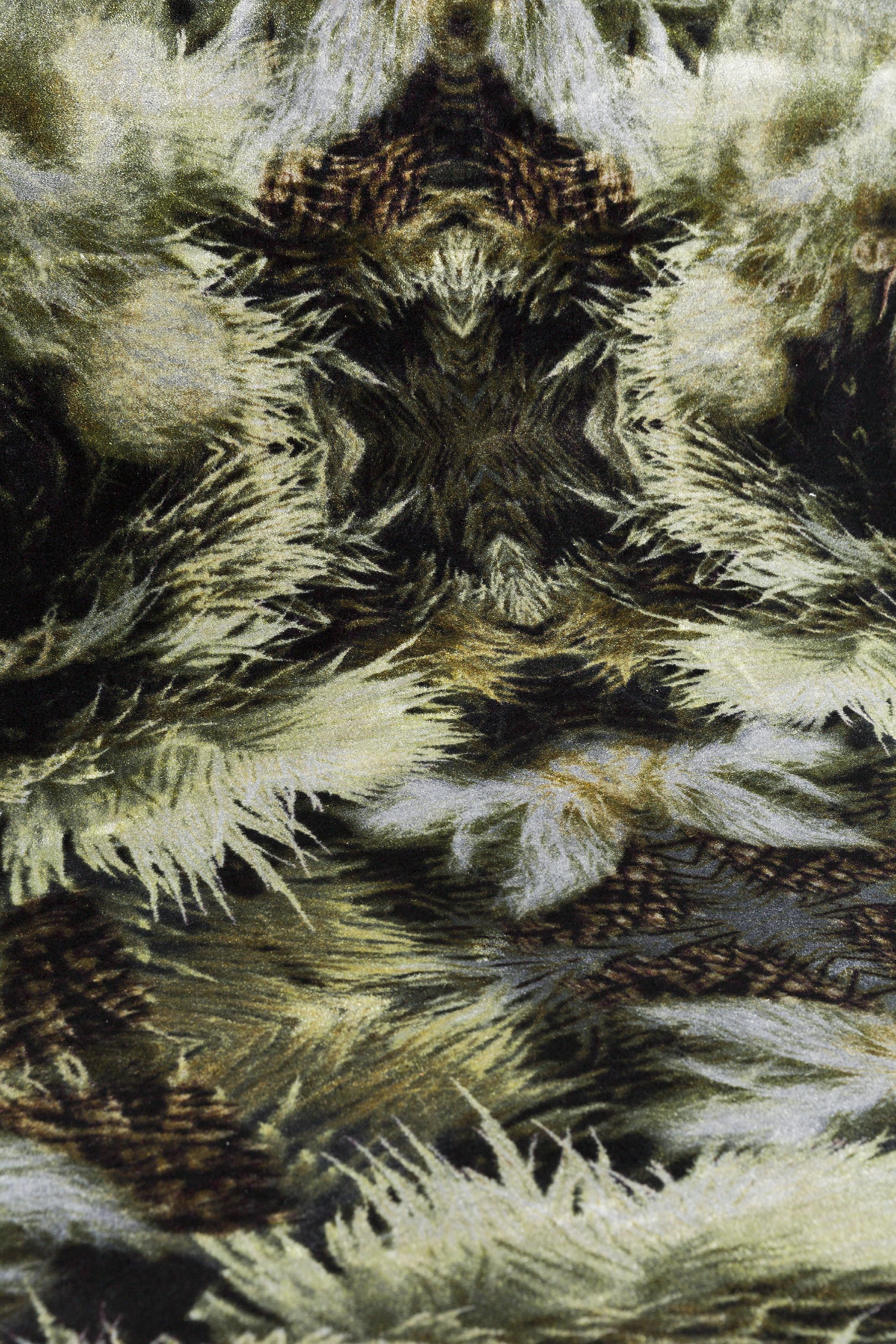 Moooi small extinct animals blushing sloth rug in wool.

