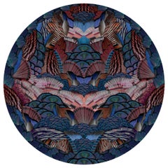 Moooi Small Extinct Animals Calligraphy Bird Rug in Low Pile Polyamide