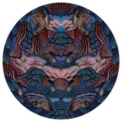 Petit tapis Moooi, calligraphie d'oiseaux à motif d'animaux disparus en polyamide tendre