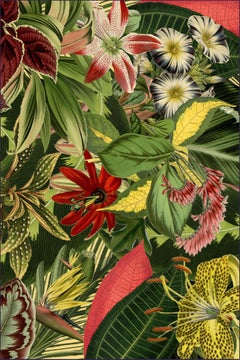Kleiner rechteckiger Teppich mit ausgestorbenen Pflanzen aus Polyamide mit niedrigem Flor von Kleinoi