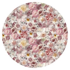 Tapis rond Moooi Small Flowergarden Day en polyamide de fil souple
