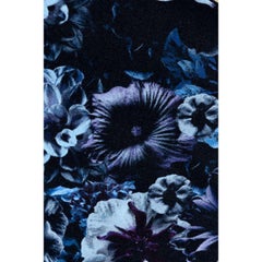 Moooi Small Flowergarden Night Round Rug in Wool with Blind Hem Finish