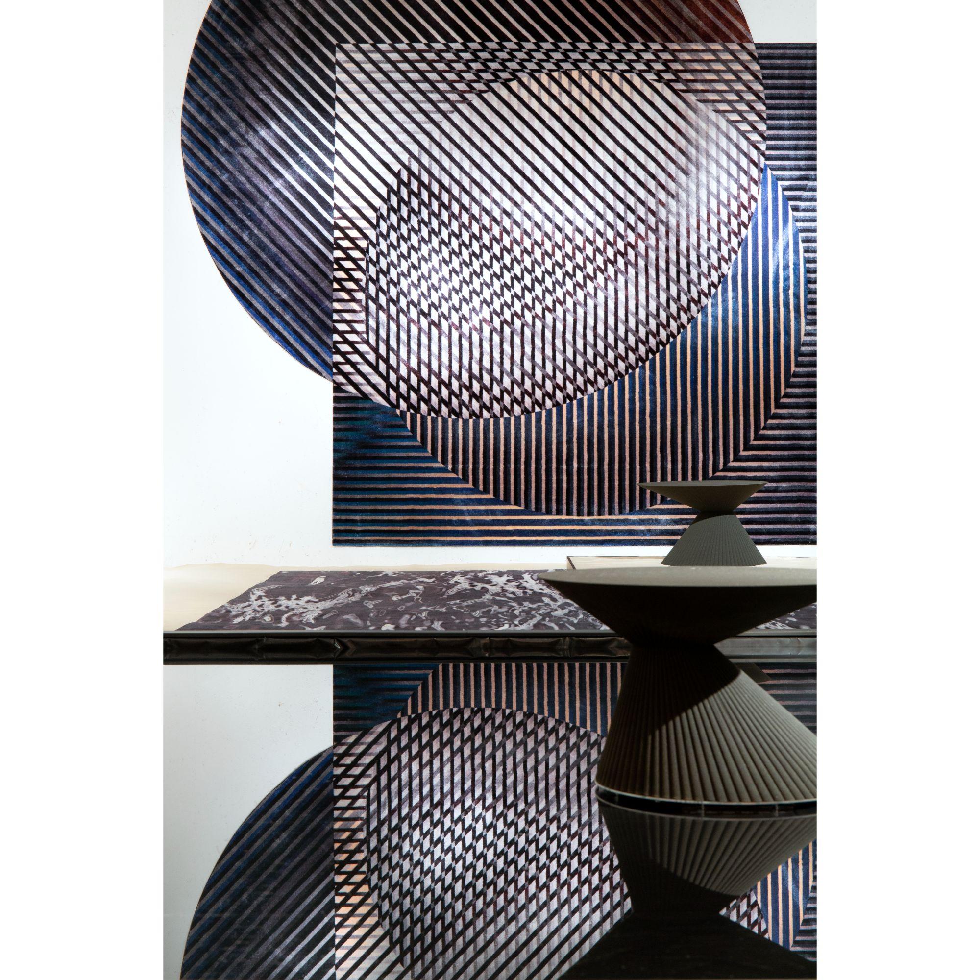 Alfombra rectangular Moooi Small Fluid Dawn de poliamida de pelo bajo by Rive Roshan Siglo XXI y contemporáneo en venta