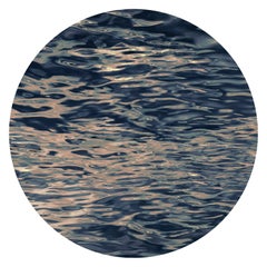 Moooi Small Fluid Dawn Round Rug in Low Pile Polyamide by Rive Roshan
