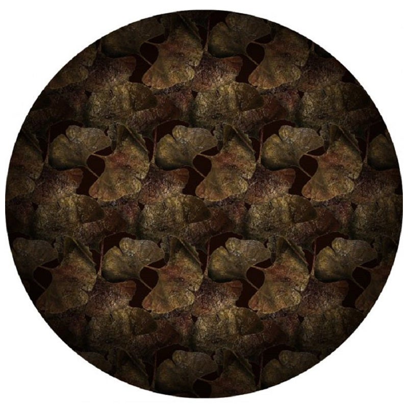 Moooi Kleiner Ginko Blatt Rost Broadloom Teppich in niedrigem Flor Polyamide mit Blättern