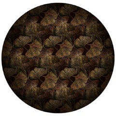 Moooi Small Ginko Leaf Rust Broadloom Rug in Low Pile Polyamide