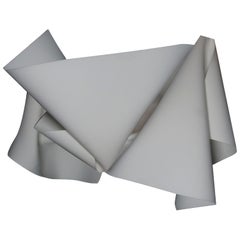Moooi Tapis à petits plis gris en polyamide à fil doux par Celia Hadeler