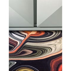 Alfombra rectangular Moooi Small Liquid Layers Marga en lana by Claire Vos