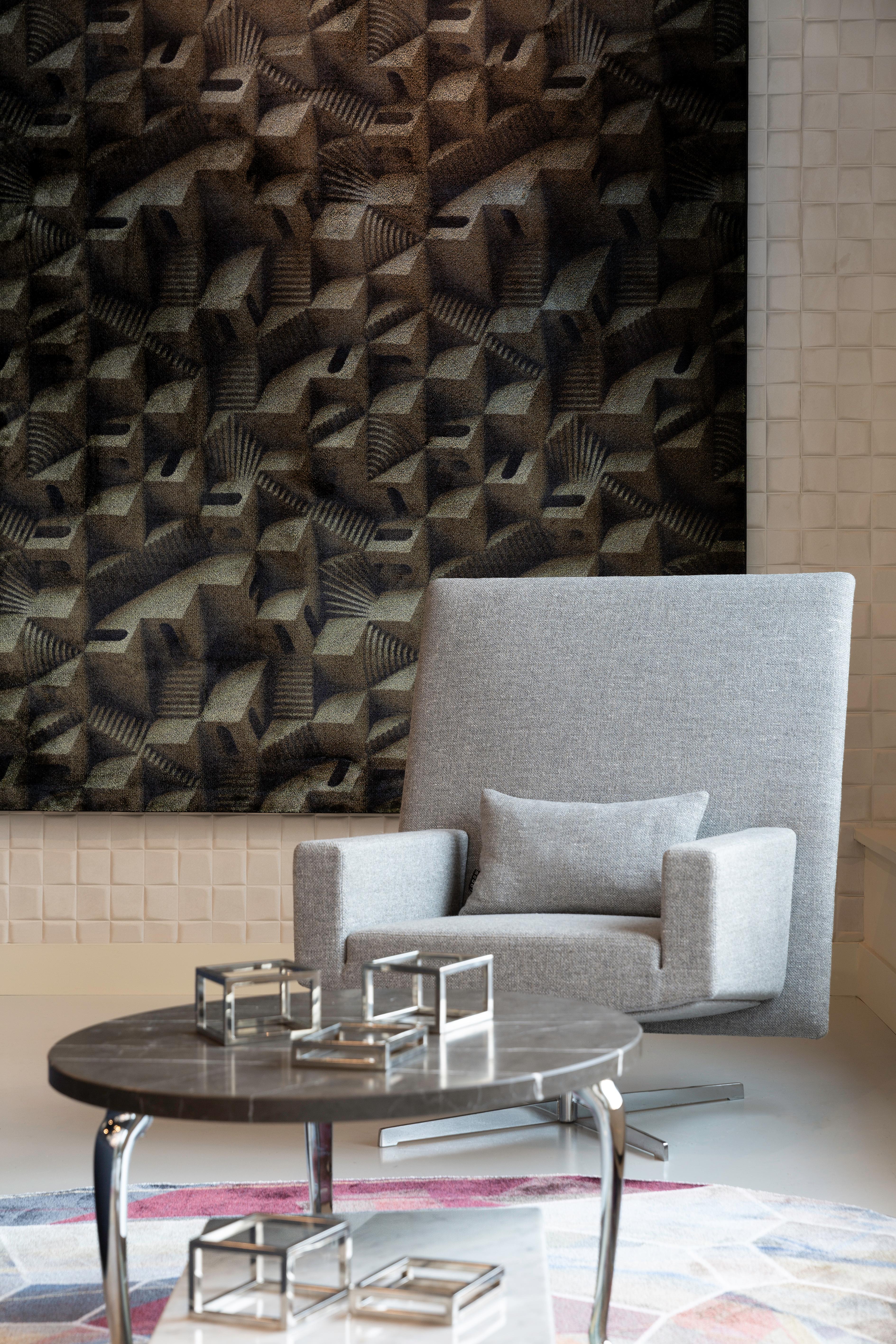 Moooi small maze Puglia rectangle rug rug in wool with Blind Hem Finish by Note.

Note is a Stockholm based multi disciplinary design studio, founded in 2008. They collaborate intensely with passion, to share their insights with the world.