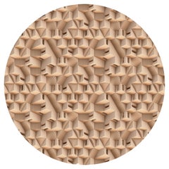 Kleiner Maze Puglia runder Teppich aus weichem Polyamide von Moooi by Note