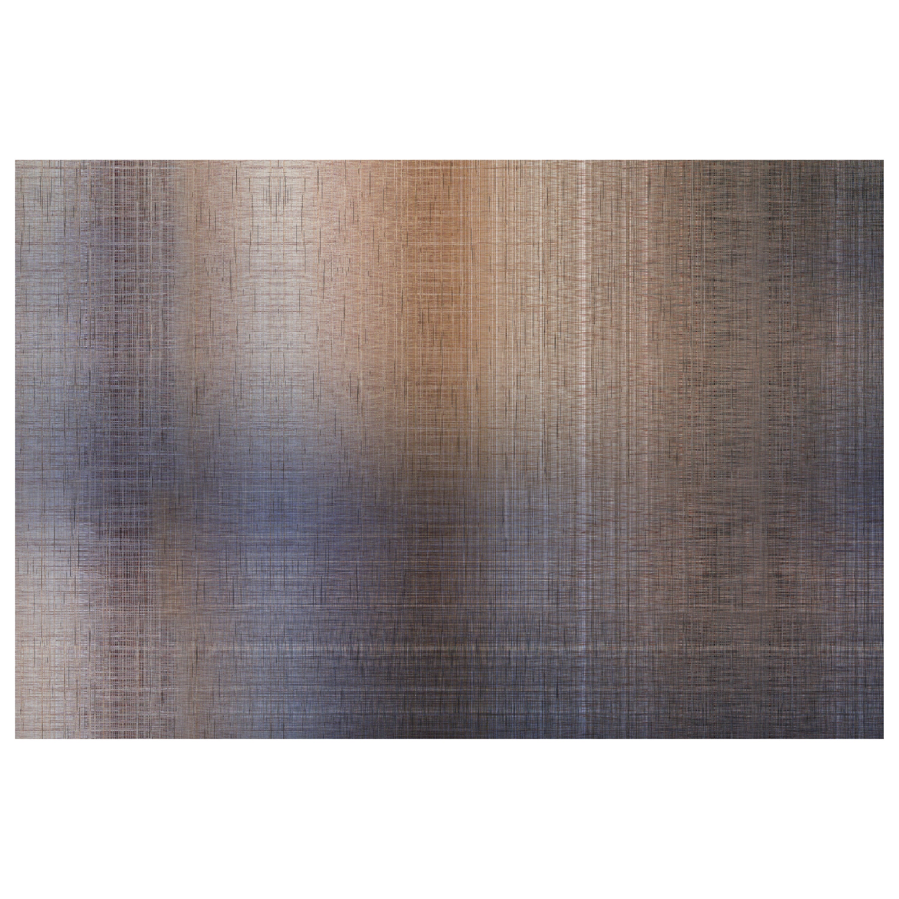 Moooi Small Quiet Canvas Denim Rectangle Rug in Soft Yarn Polyamide