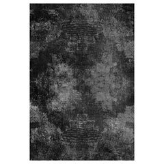 Tapis rectangulaire Erosion Moon de la collection Moooi Small Quiet en polyamide à poils bas