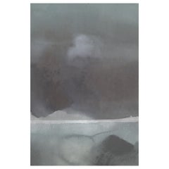 Moooi Small Quiet Collection Horizon Fog Rectangle Rug in Wool