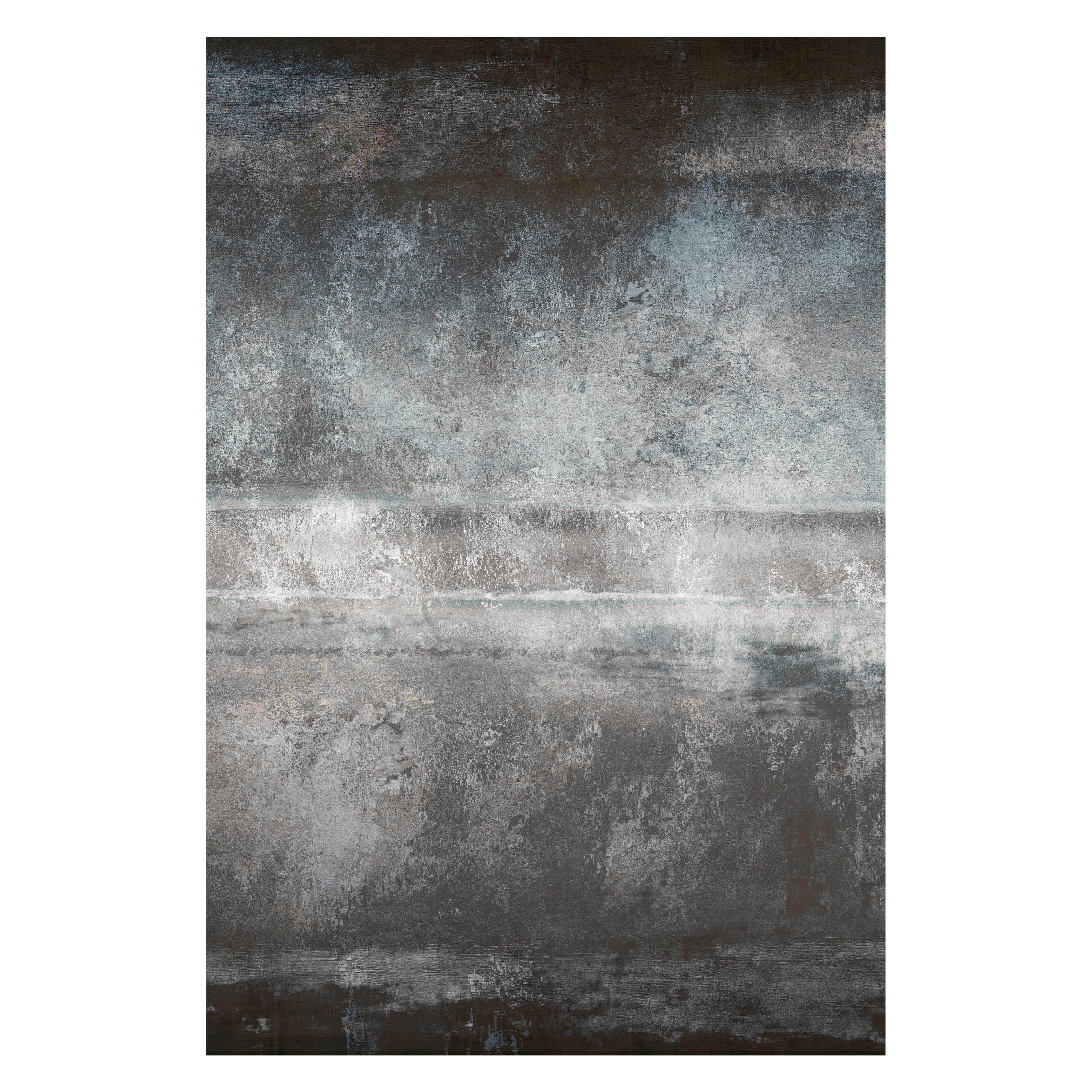 Tapis rectangulaire Morning Shimmer de la collection Moooi Small Quiet en polyamide à poils bas
