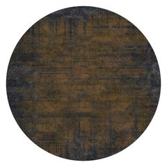 Moooi Small Quiet Collection Patina Cinnamon Round Rug in Wool