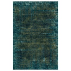Tapis rectangulaire en laine Patina Moss de la collection Moooi Small Quiet