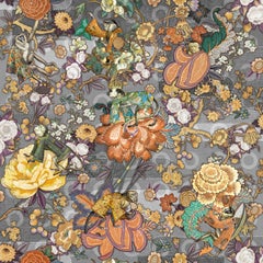 Moooi Kleiner Rendezvous Tokyo Rechteckiger Kaschmir-Teppich aus weichem Polyamide in Blau