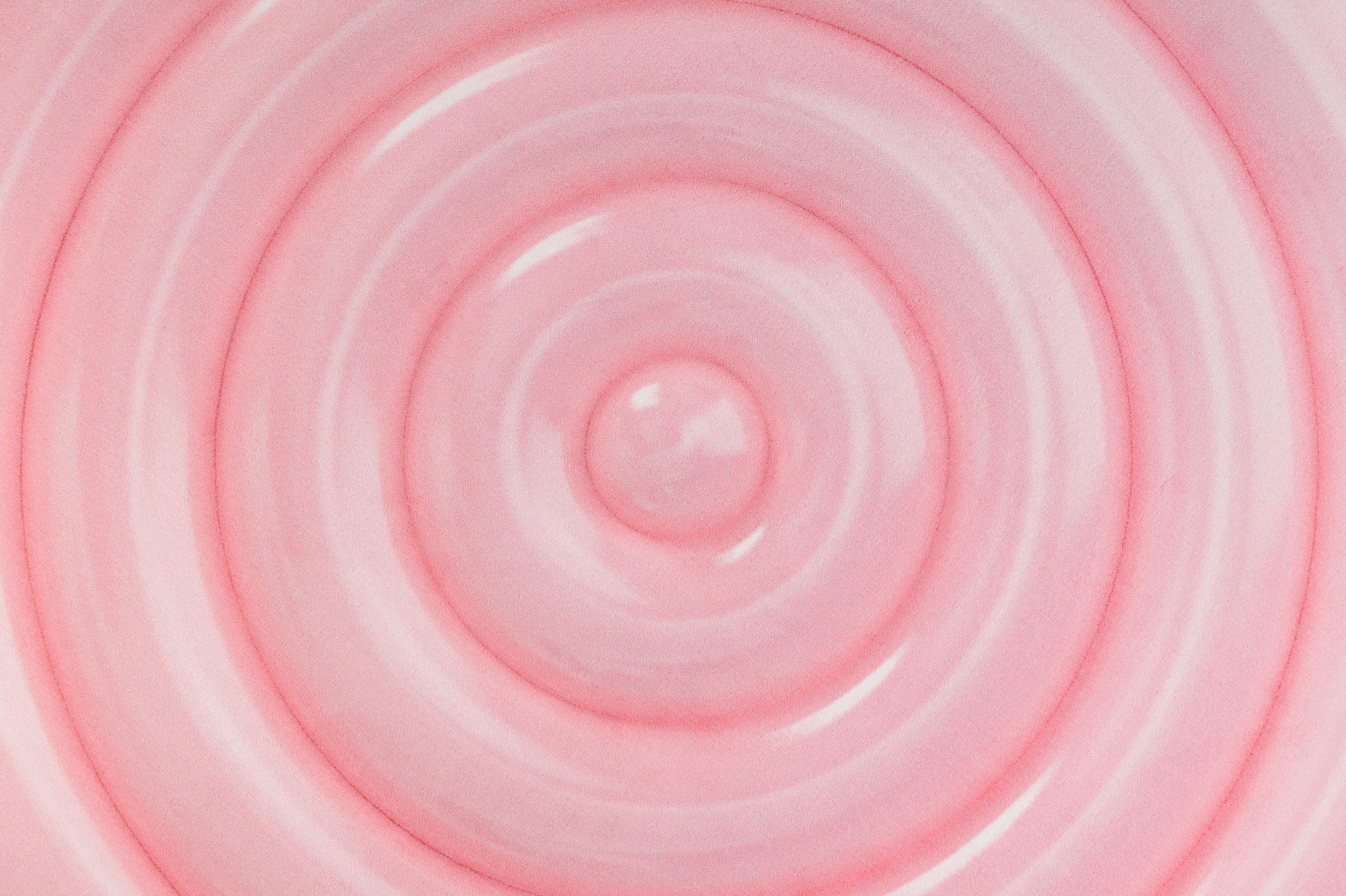 Kleiner Moooi Ripples-Teppich in Rosa mit weichem Polyamidemuster von Andrés Reisinger (21. Jahrhundert und zeitgenössisch) im Angebot