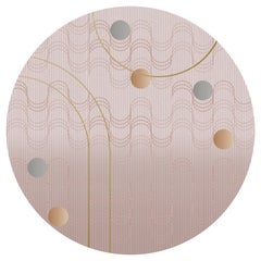 Moooi Small Swell Kollektion Rosenquarz-Teppich aus weichem Polyamide