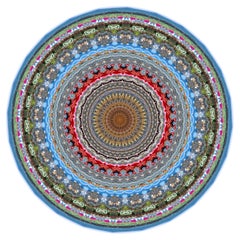 Moooi Kleiner Urban Mandala Chicago Teppich in niedriger Flor aus Polyamide von Neal Peterson