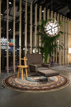Kleiner Urban Mandala Mexiko-Teppich aus weichem Polyamide von Neal Peterson, Moooi