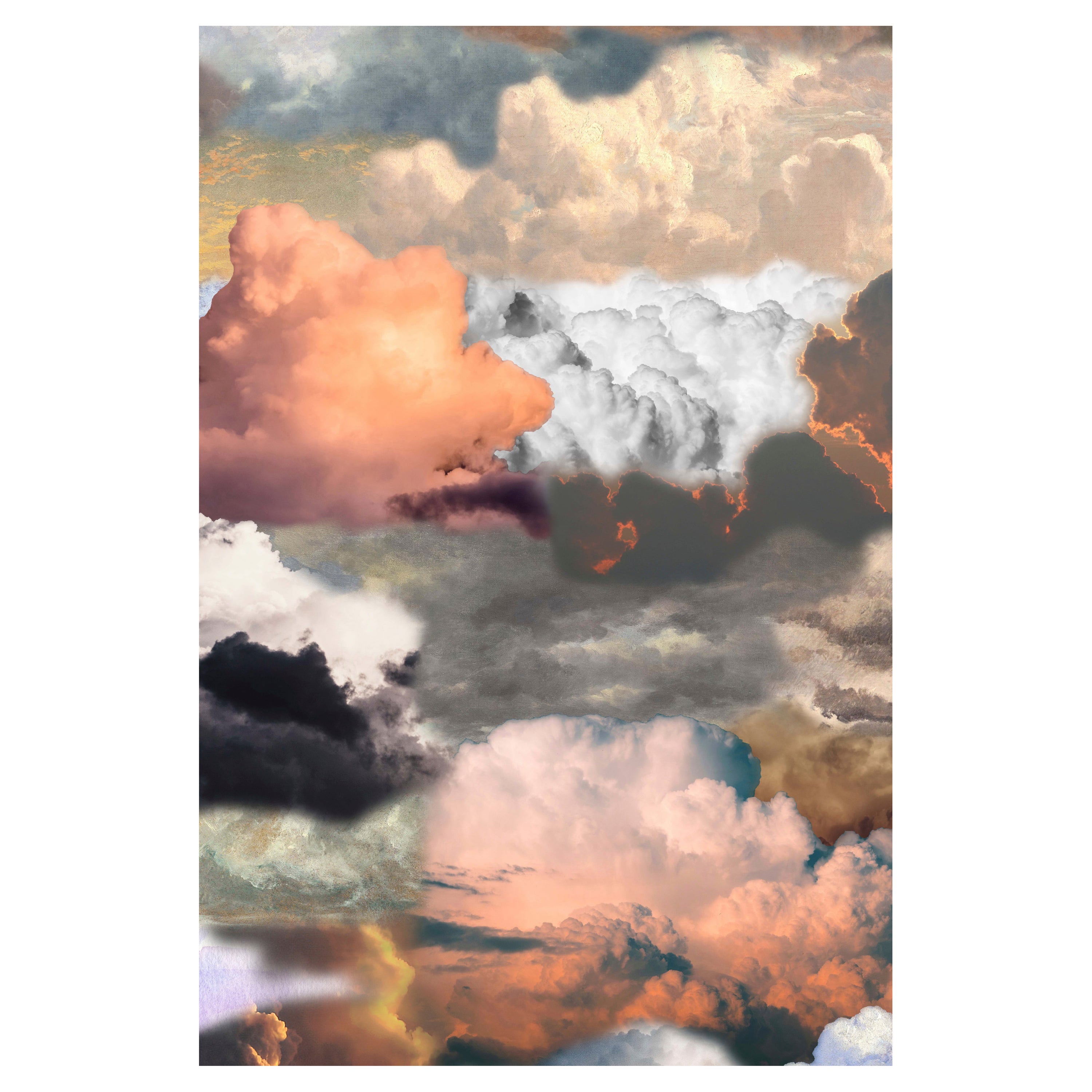 Moooi Pequeña alfombra retrato Walking on Clouds Dawn de lana by Front en venta