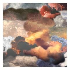 Tapis de bureau carré Moooi Small Walking on Clouds en laine devant