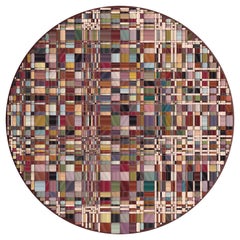 Moooi Small Yarn Box Collection Bead Round 100% Rug in Low Pile Polyamide