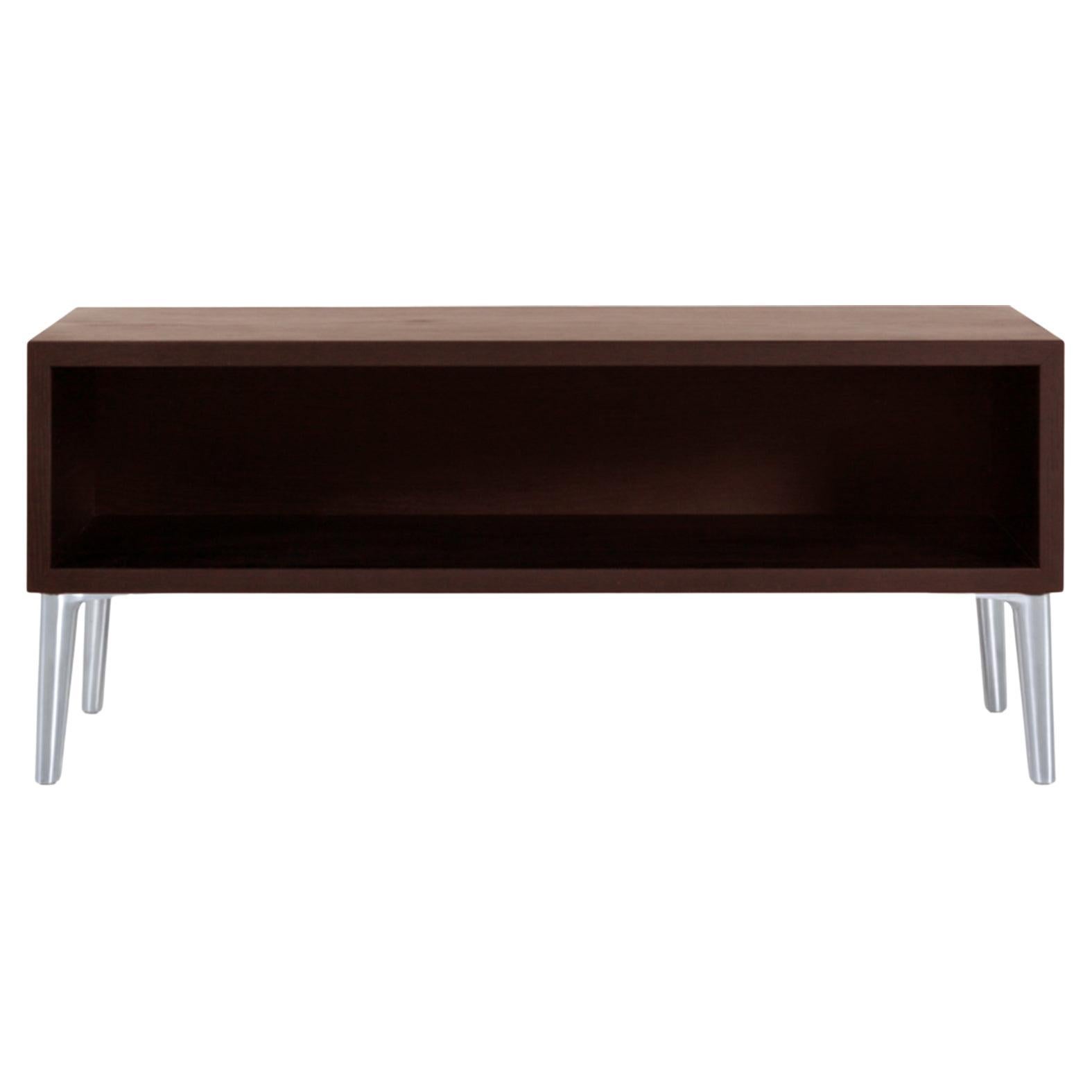 Moooi Sofa So Good Demi Shelf Cinnamon Stained Oak with Aluminum Feet For Sale