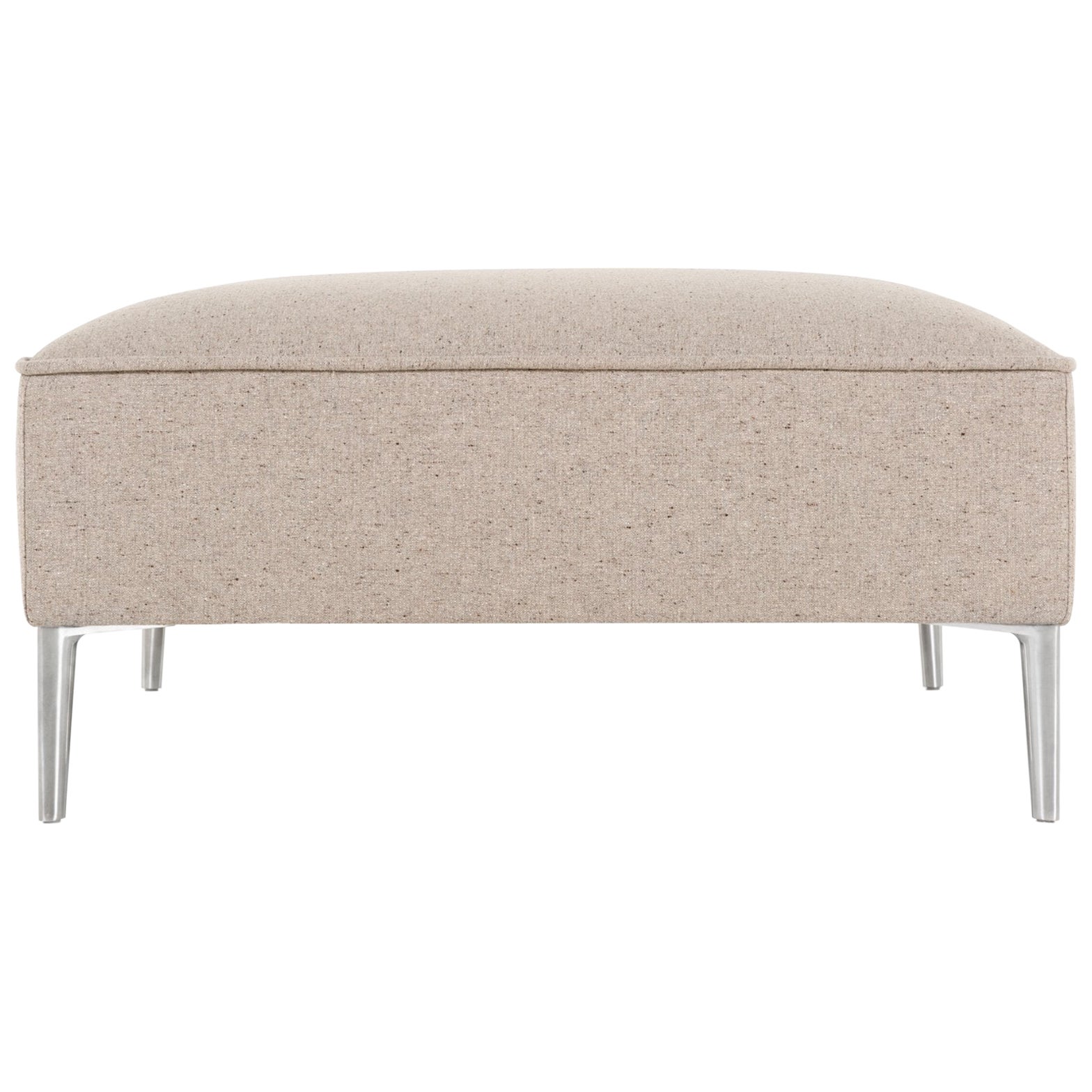 Tabouret Moooi So Good en tissu Solis papier et pieds en aluminium poli