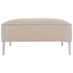 Tabouret Moooi So Good en tissu Solis papier et pieds en aluminium poli