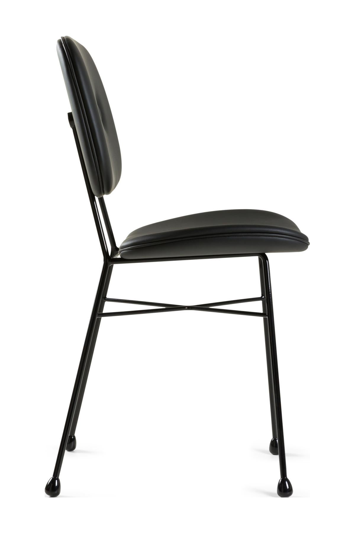 Moooi The Golden Chair avec cadre en acier noir et tissu d'ameublement noir Neuf - En vente à Brooklyn, NY