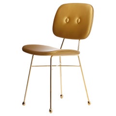 Moooi The Golden Chair in Matt Golden Steel Frame and Upholstery