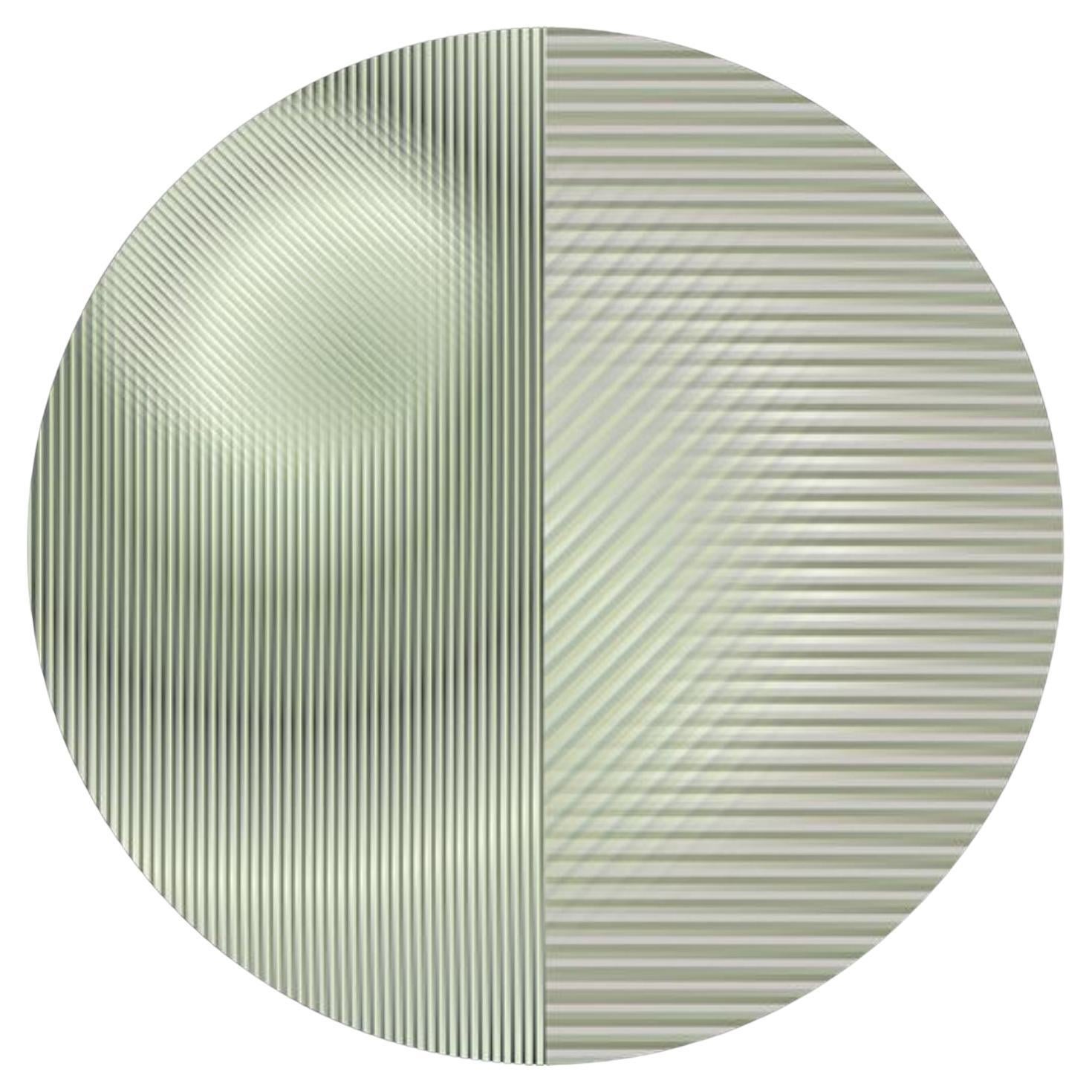 Moooi Trichroic Round Large Rug in Soft Yarn by  Rive Roshan en vente