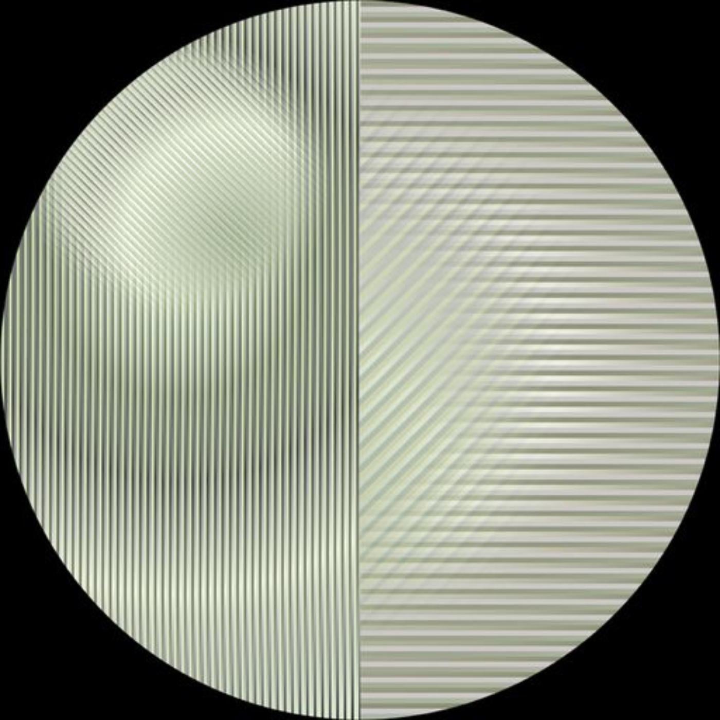 Moooi Trichroic Runder Teppich Medium aus weichem Garn von  Rive Roshan im Zustand „Neu“ im Angebot in Brooklyn, NY