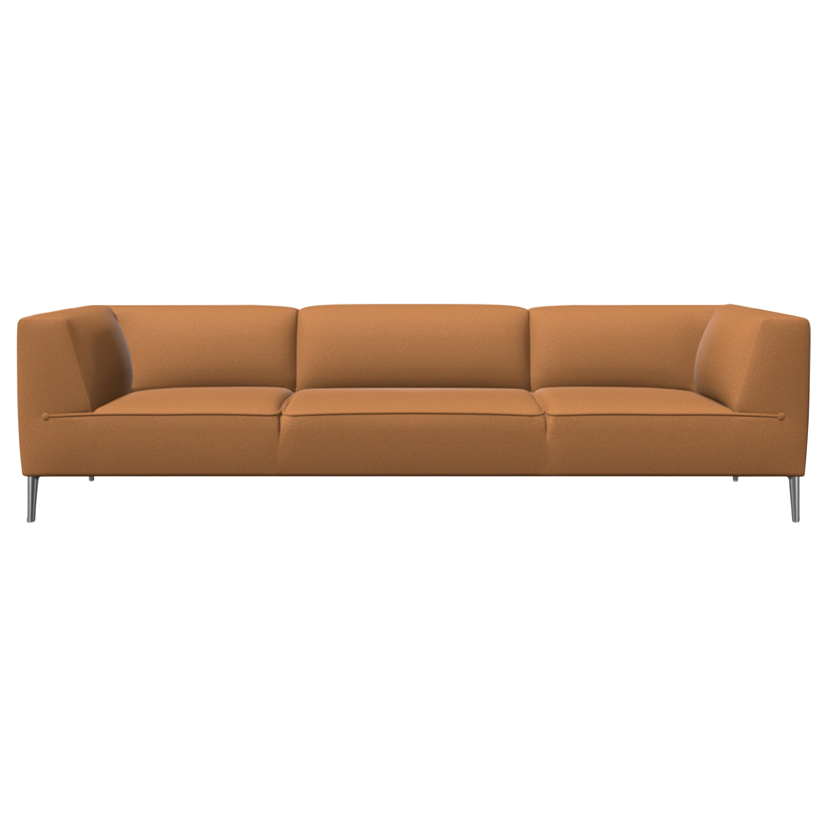 Moooi Dreisitziges Sofa So Good in Divina 3, 936 Schaumstoff mit polierten Aluminiumfüßen