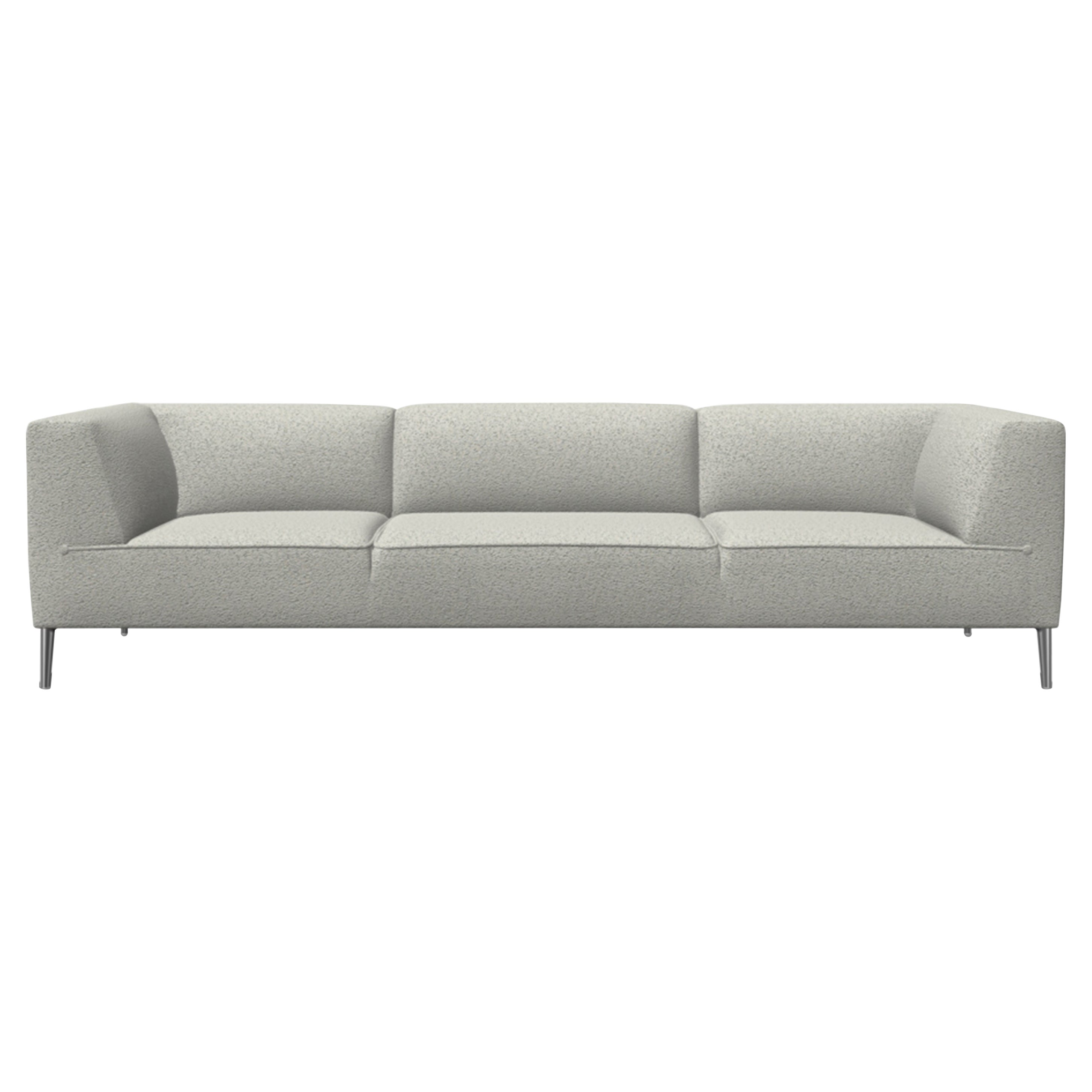 Moooi Dreisitziges Sofa So Good in Tonica mit 2 Polsterungen und polierten Aluminiumfüßen im Angebot