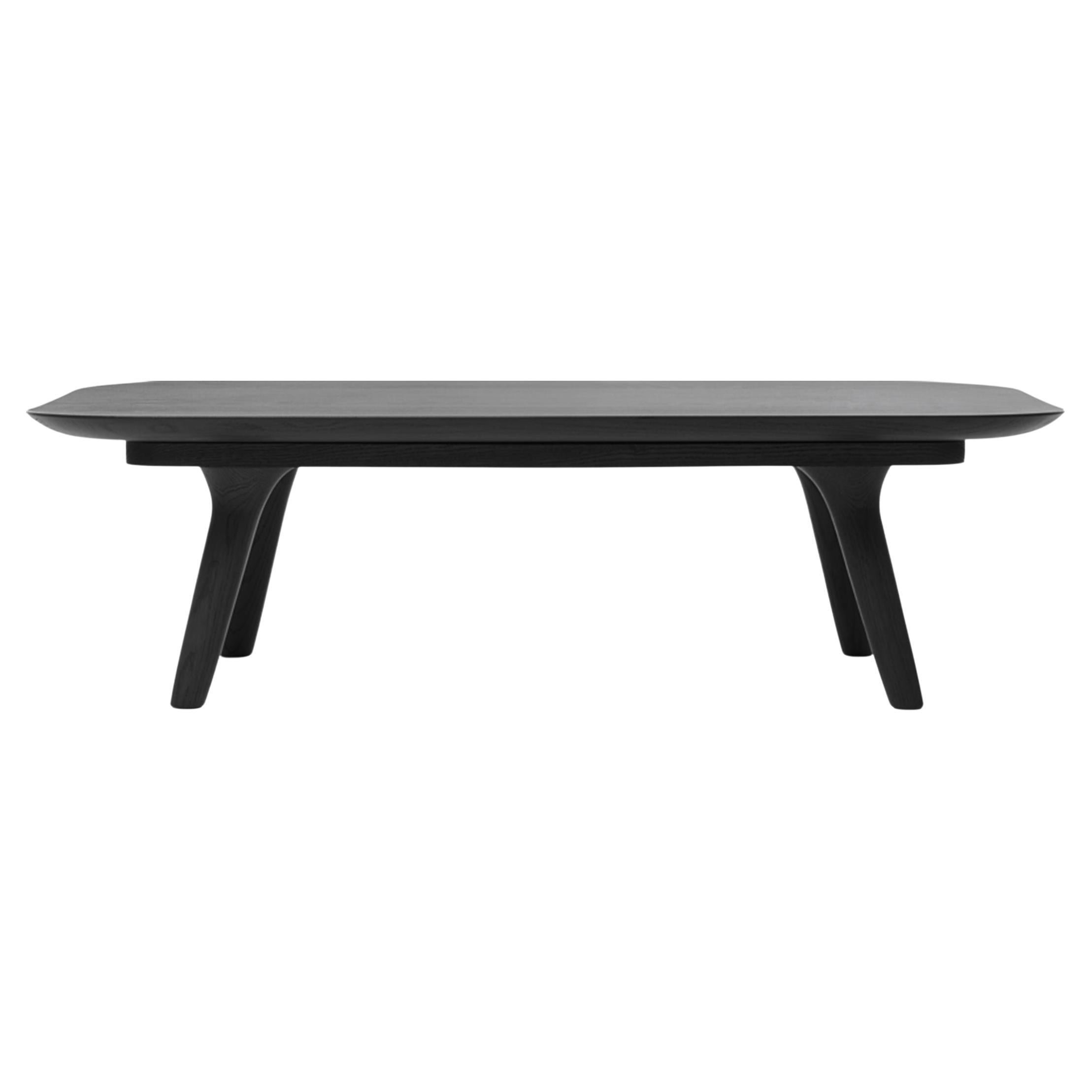 Moooi Zio 110 Coffee Table in Black Stained Oak by Marcel Wanders Studio For Sale