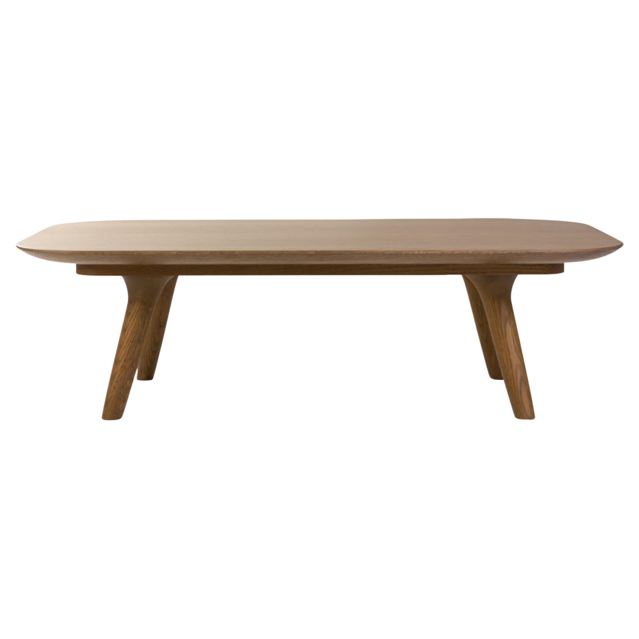 Moooi Zio 110 Coffee Table in Cinnamon Stained Oak by Marcel Wanders Studio For Sale