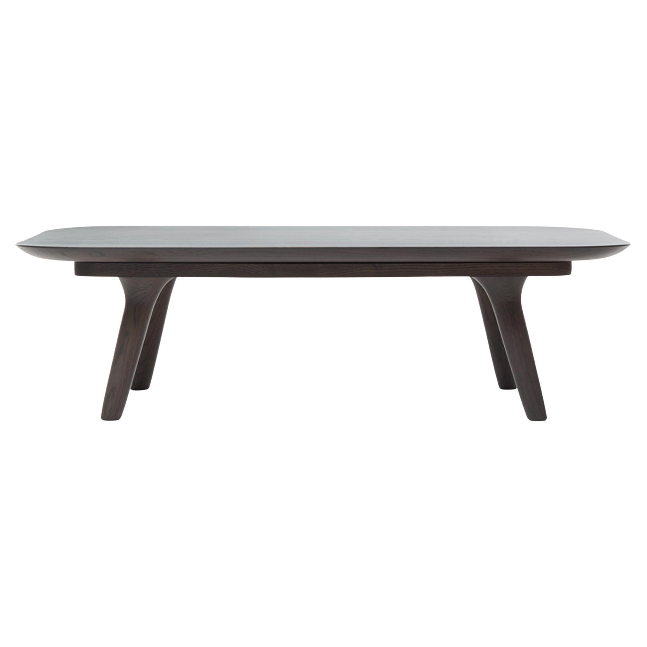 Table basse Moooi Zio 110 en chêne teinté gris par Marcel Wanders Studio