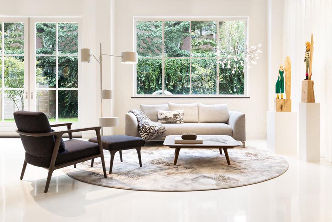 Moooi Zio 145 Coffee Table in Grey Stained Oak by Marcel Wanders Studio For Sale 4