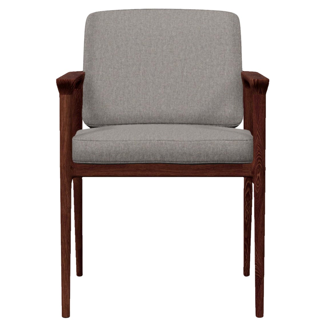 Moooi Zio Esszimmerstuhl mit Gefäß-Aluminiumsitz und Eichenholz gebeiztem Cinnamon-Rahmen im Angebot