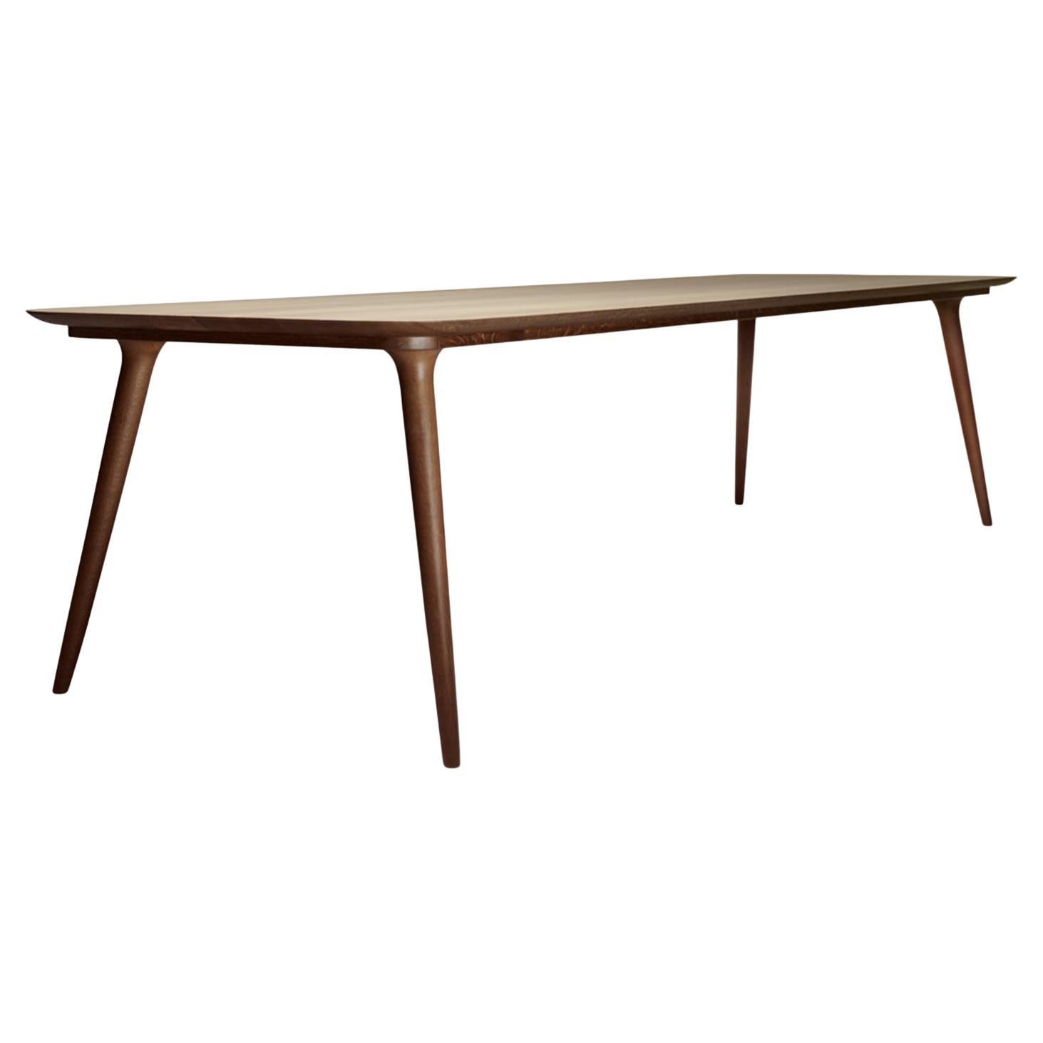 Moooi Zio Large Dining Table in Cinnamon Stained Oak by Marcel Wanders Studio For Sale