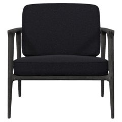 Moooi Zio Lounge Chair in Solis, Dawn Upholstery with Oak Stained Grey Frame