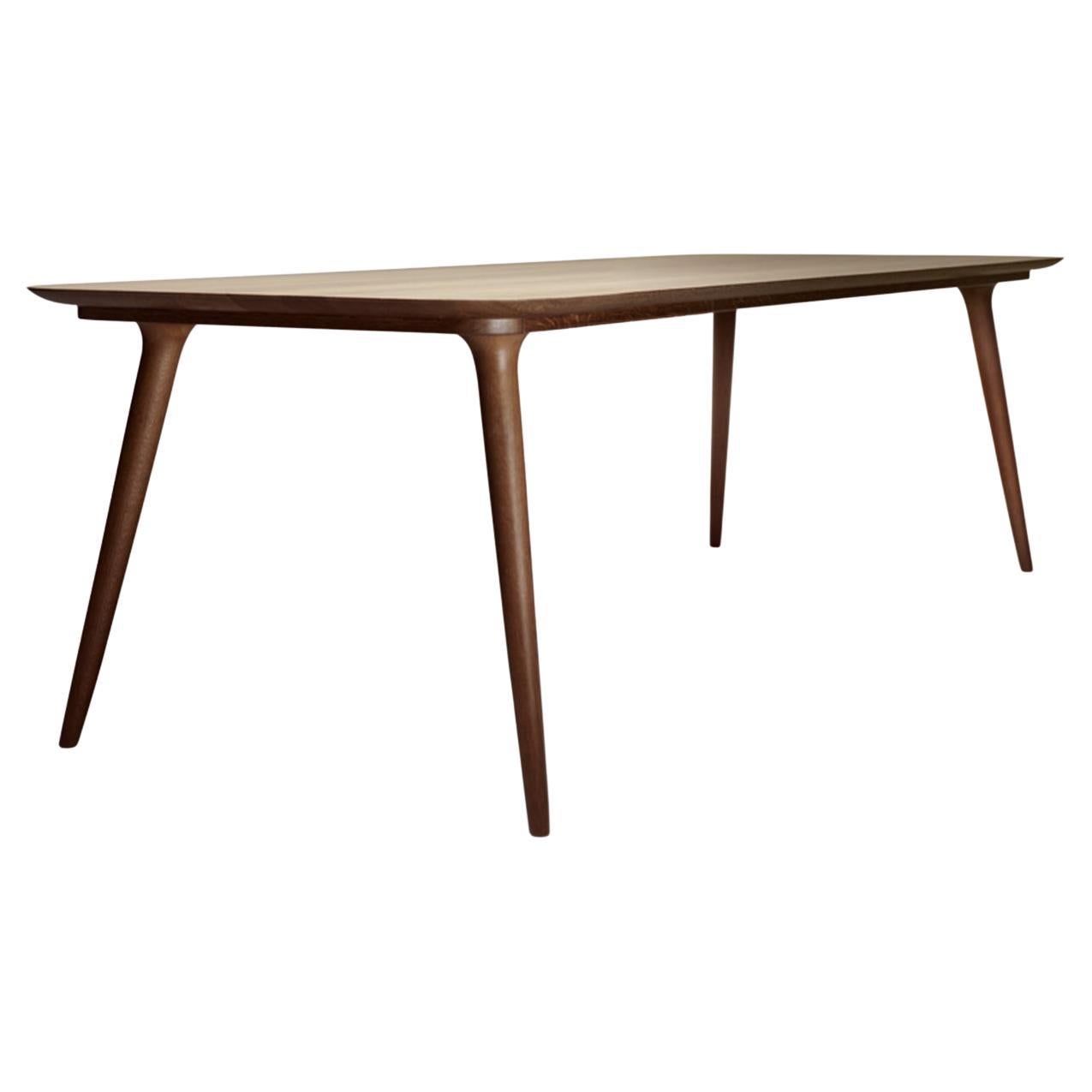 Moooi Zio Small Dining Table in Cinnamon Stained Oak by Marcel Wanders Studio For Sale