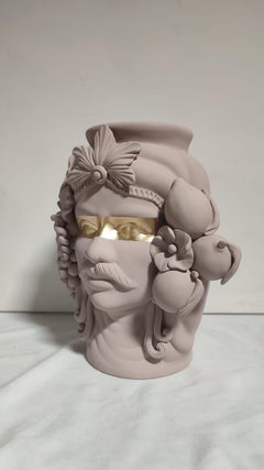 Moor Head Edición Especial 2024, Jarrón, Hecho a mano en Italia, A medida. The Golden Eye