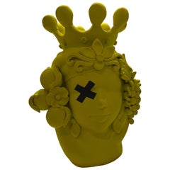 Édition spéciale de Moor Head, vase centre de table, fabriqué à la main en Italie, 2023, sur mesure